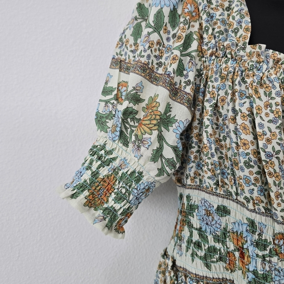 Larsyn & Lily Bohemian Style Floral Print Mini Dress Large - Picture 3 of 6